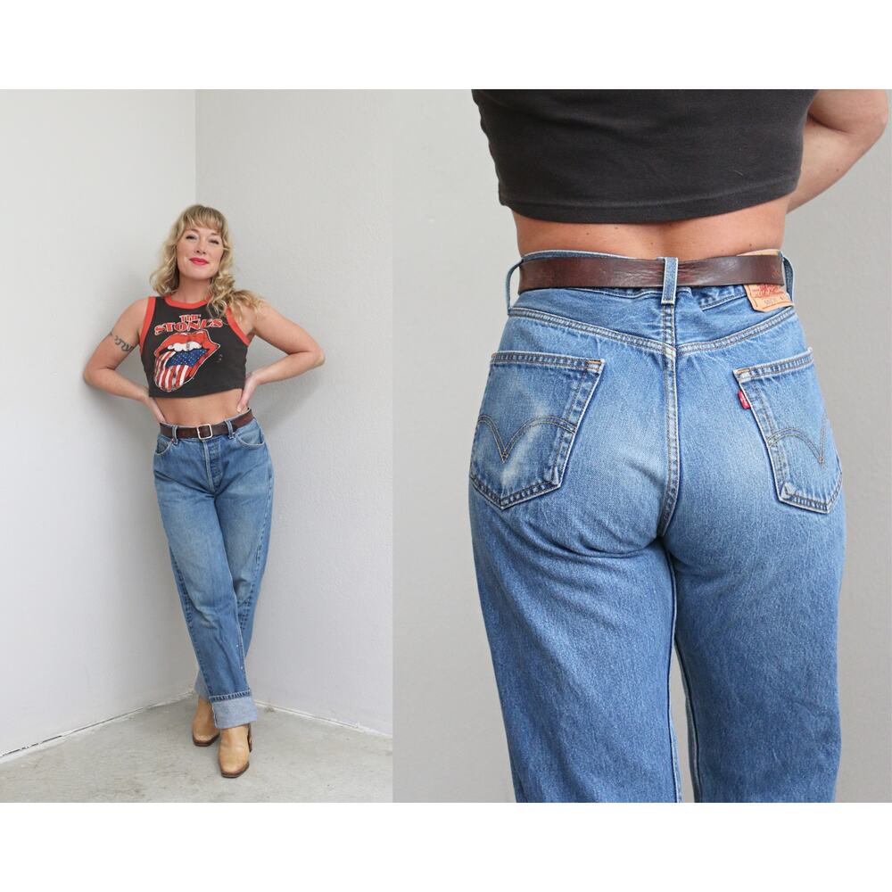 Mid 2000's Vintage Levi's 501 Wallet Mark Jeans ~ Women's LG XL 35" 36" Men's LG